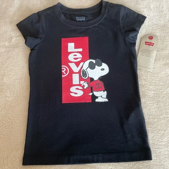 Levi’s Toddler Snoopy T-Shirt - Size 3-4T - Picture 6 of 8
